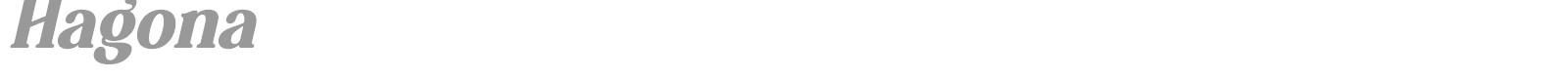 Hagona font preview